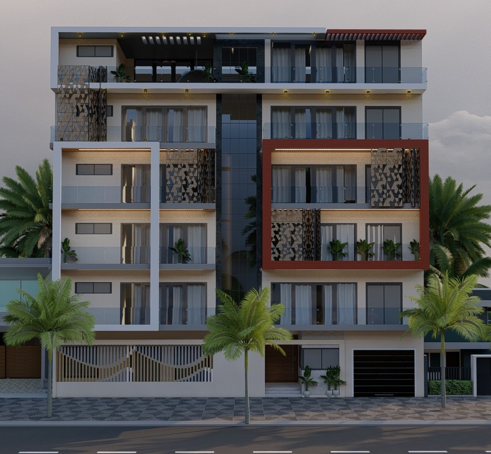 Immeuble R+5 — Almadies — détail 2