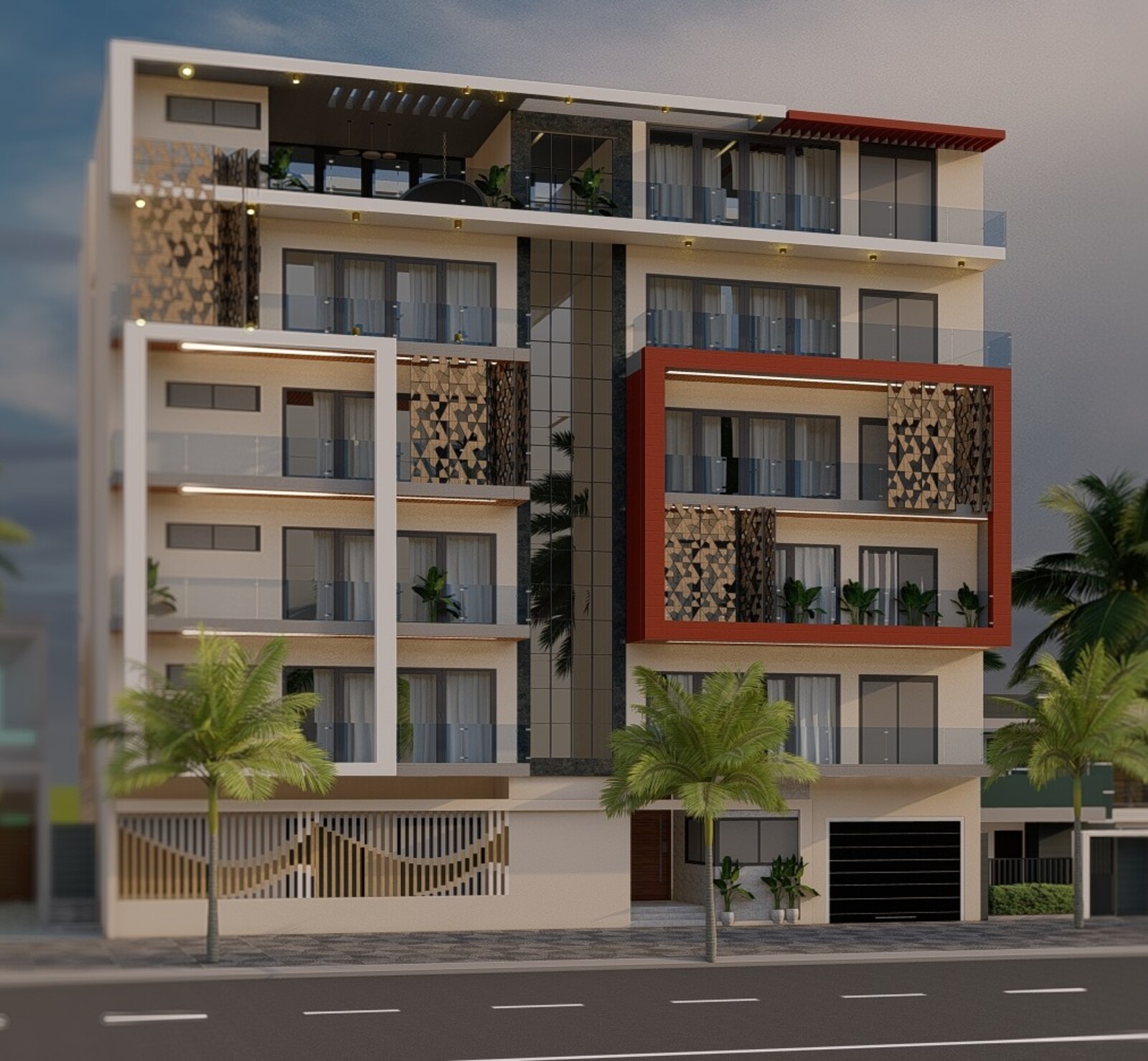 Immeuble R+5 — Almadies — détail 3